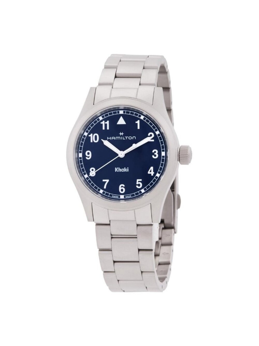 NWT Hamilton Khaki Field Quartz Blue Dial Watch